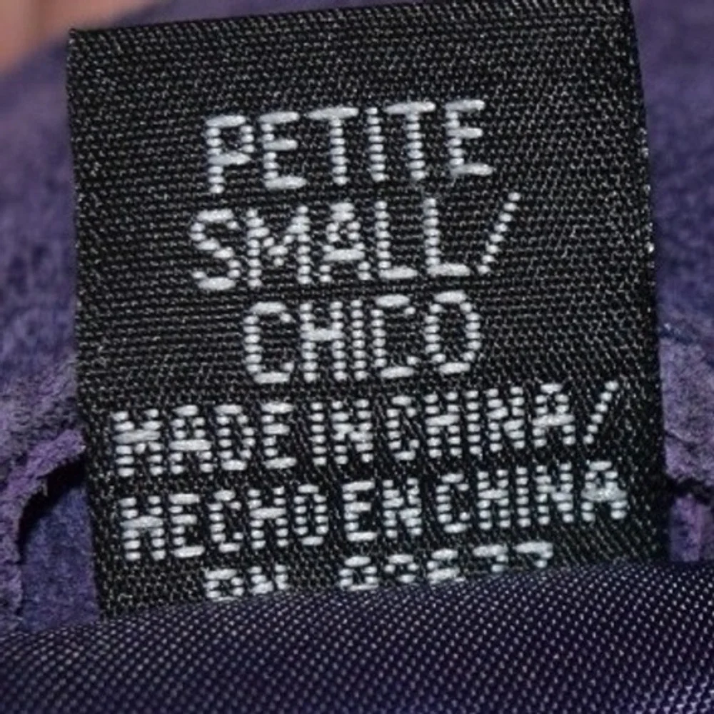 Vintage St. John's Bay Suede Jacket‎ Womens Petite Small Purple Good Button